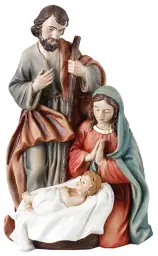 8" Resin Holy Family Nativity Set