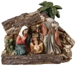 4" Resin Holy Family Nativity Set