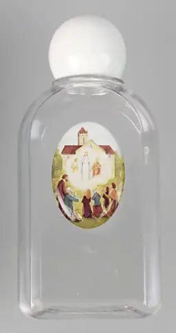 Our Lady Of Knock Holy Water Bottle with Resin Drop (75ml) - Single