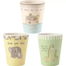 3-Piece Bamboo Cup Set