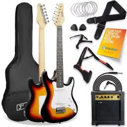 3rd Avenue 3/4 Size Electric Guitar Pack - Sunburst