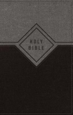 NIV Premium Gift Bible, Leathersoft, Black/Gray, Red Letter Edition, Comfort Print