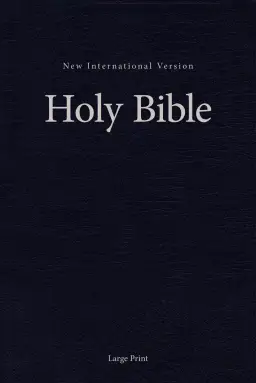 NIV, Pew and Worship Bible, Large Print, Hardcover, Blue