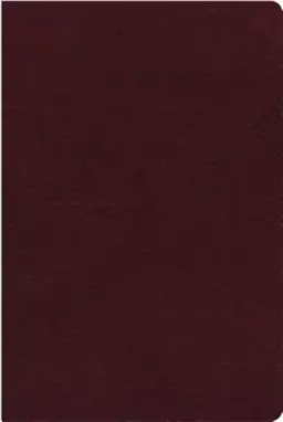 NIV, Reference Bible, Giant Print, Bonded Leather, Burgundy, Red Letter, Thumb Indexed, Comfort Print