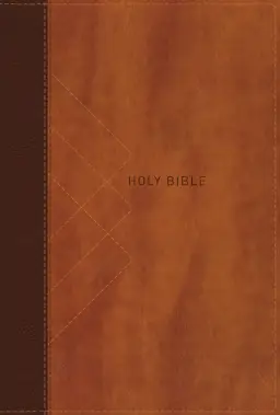 NIV Thinline Bible, Giant Print, Leathersoft, Brown, Red Letter, Comfort Print