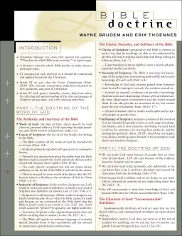 Bible Doctrine Laminated Sheet