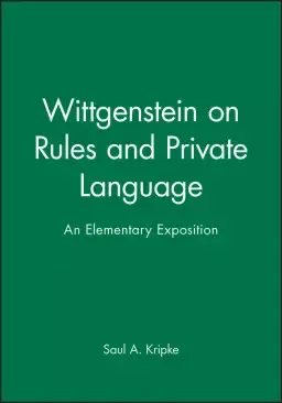 Wittgenstein on Rules and Private Language – An Elementary Exposition