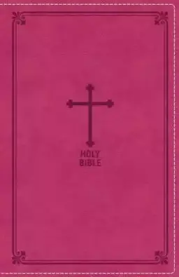 NKJV Deluxe Gift Bible, Imitation Leather, Pink, Red Letter Edition