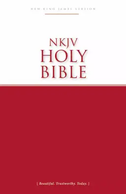 NKJV Economy Bible, Red, Paperback, Footnotes, Plan Of Salvations, 30-Days With Jesus Reading Plan, Translator Footnotes, Sectional Headings