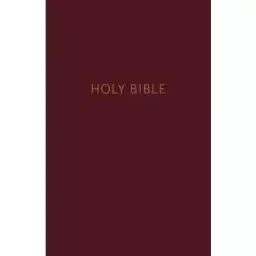 NKJV Pew Bible, Burgundy, Hardcover, Large Print, Words of Christ in Red, Color Maps, Table of Weights and Measures, Charts