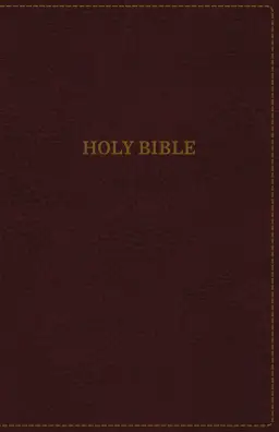 KJV, Thinline Bible, Standard Print, Imitation Leather, Burgundy, Red Letter Edition