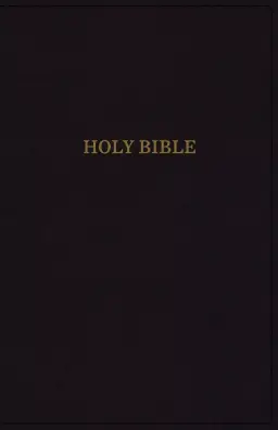 KJV, Deluxe Reference Bible, Super Giant Print, Imitation Leather, Black, Indexed, Red Letter Edition