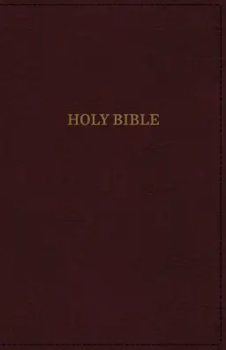 KJV, Deluxe Reference Bible, Super Giant Print, Imitation Leather, Burgundy, Indexed, Red Letter Edition