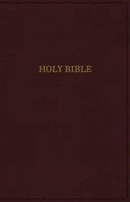 KJV, Deluxe Thinline Reference Bible, Imitation Leather, Burgundy, Red Letter Edition