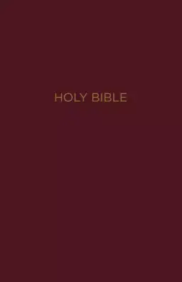 NKJV Holy Bible, Giant Print Center-Column Reference Bible, Burgundy Leather-look, Thumb Indexed, 72,000+ Cross References, Red Letter, Comfort Print: New King James Version