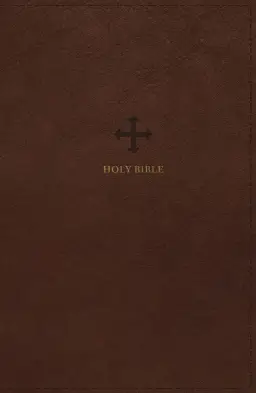 NRSV Large Print Standard Catholic Bible, Brown Leathersoft (Comfort Print, Holy Bible, Complete Catholic Bible, NRSV CE)