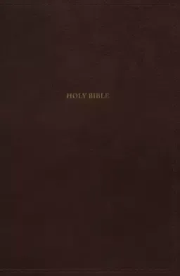 NKJV, Thinline Bible, Leathersoft, Brown, Red Letter, Comfort Print