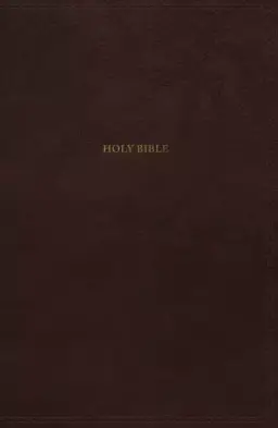 NKJV, Thinline Bible, Leathersoft, Brown, Thumb Indexed, Red Letter, Comfort Print