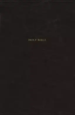 NKJV, Thinline Bible, Leathersoft, Black, Red Letter, Comfort Print