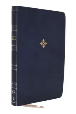 NKJV Holy Bible, Super Giant Print Reference Bible, Blue Leathersoft, 43,000 Cross references, Red Letter, Comfort Print: New King James Version