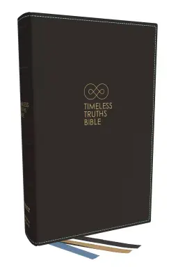 Timeless Truths Bible: One faith. Handed down. For all the saints. (NET, Black Genuine Leather, Comfort Print)