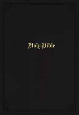 KJV Holy Bible: Large Print Single-Column with 43,000 End-of-Verse Cross References, Black Leathersoft, Personal Size, Red Letter, Comfort Print: King James Version