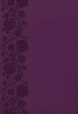 KJV Holy Bible: Large Print Single-Column with 43,000 End-of-Verse Cross References, Purple Leathersoft, Personal Size, Red Letter, Comfort Print: King James Version