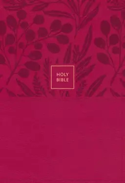 KJV Holy Bible: Large Print Single-Column with 43,000 End-of-Verse Cross References, Pink Leathersoft, Personal Size, Red Letter, Comfort Print: King James Version