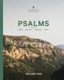 NLT Alabaster Psalms, Green, Paperback, Volume 1, Guided Meditations