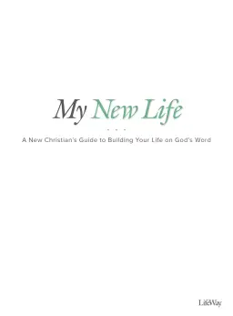 My New Life - Bible Study Book