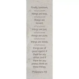 Bookmark-Finally Brethren  Whatsoever Things Are True (Philippians 4:8) (Pack Of 25)