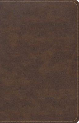 CSB Single-Column Compact Bible, Brown LeatherTouch