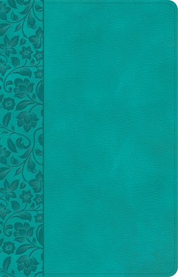 NASB Large Print Personal Size Reference Bible, Teal LeatherTouch