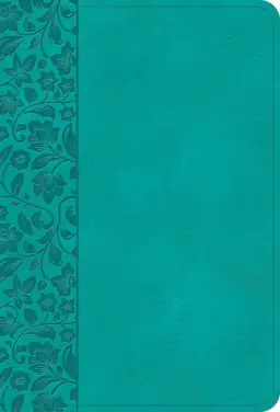 NASB Large Print Compact Reference Bible, Teal LeatherTouch