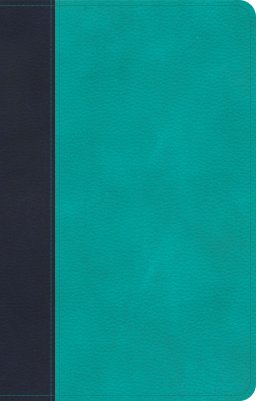 CSB Personal Size Bible, Navy/Teal LeatherTouch