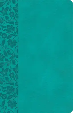 CSB Large Print Personal Size Reference Bible, Teal LeatherTouch