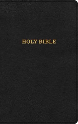 KJV Thinline Reference Bible, Black LeatherTouch