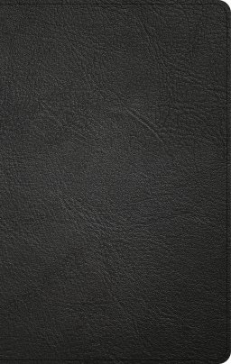 KJV Thinline Reference Bible, Black Genuine Leather