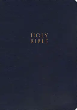 CSB Super Giant Print Reference Bible, Navy LeatherTouch, Indexed