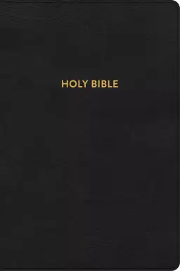 KJV Rainbow Study Bible, Black LeatherTouch