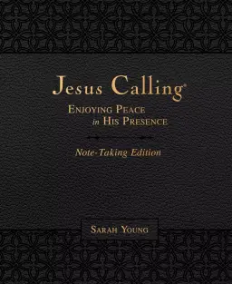 Jesus Calling Note-Taking Edition, Leathersoft, Black, with Full Scriptures