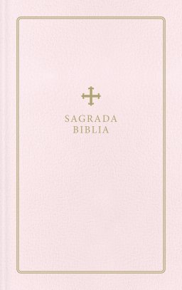 Biblia Católica, Regalos y Ceremonias, Piel reciclada, Rosado, Comfort Print