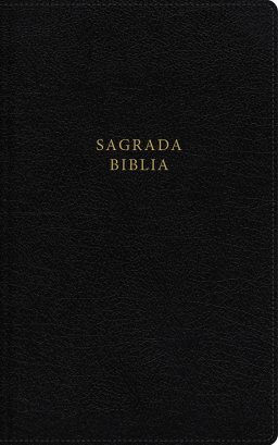 Biblia Católica, Tamaño personal, Leathersoft, Negra, con Cierre, Comfort Print