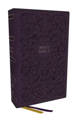 KJV Holy Bible with 73,000 Center-Column Cross References, Purple Leathersoft, Red Letter, Comfort Print: King James Version