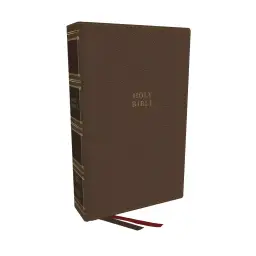 KJV Holy Bible: Compact Bible with 43,000 Center-Column Cross References, Brown Leathersoft, Red Letter, Comfort Print (Thumb Indexing): King James Version