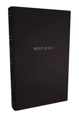 NKJV Personal Size Large Print Bible with 43,000 Cross References, Black Hardcover, Red Letter, Comfort Print