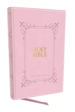 KJV Holy Bible: Large Print with 53,000 Center-Column Cross References, Pink Leathersoft, Red Letter, Comfort Print: King James Version