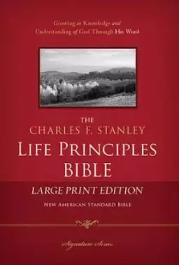 Charles F. Stanley Life Principles Bible-NASB-Large Print