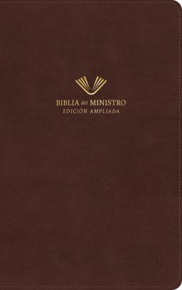 RVR 1960 Biblia del ministro, edición ampliada, caoba piel fabricada