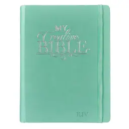 Teal Faux Leather Hardcover KJV My Creative Bible